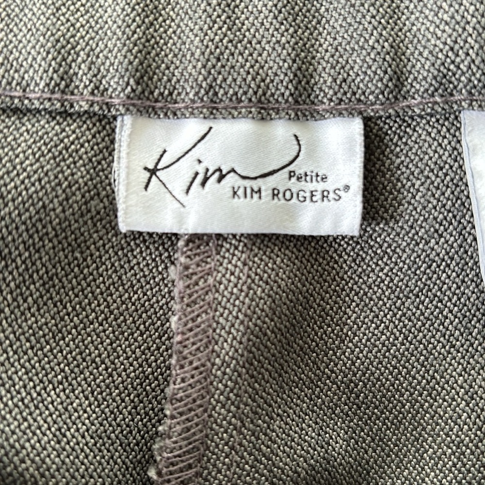 Kim Rogers petite Women’s Gray Elastic Waist Insets With Pockets Pants
⁩ - Picture 10 of 14